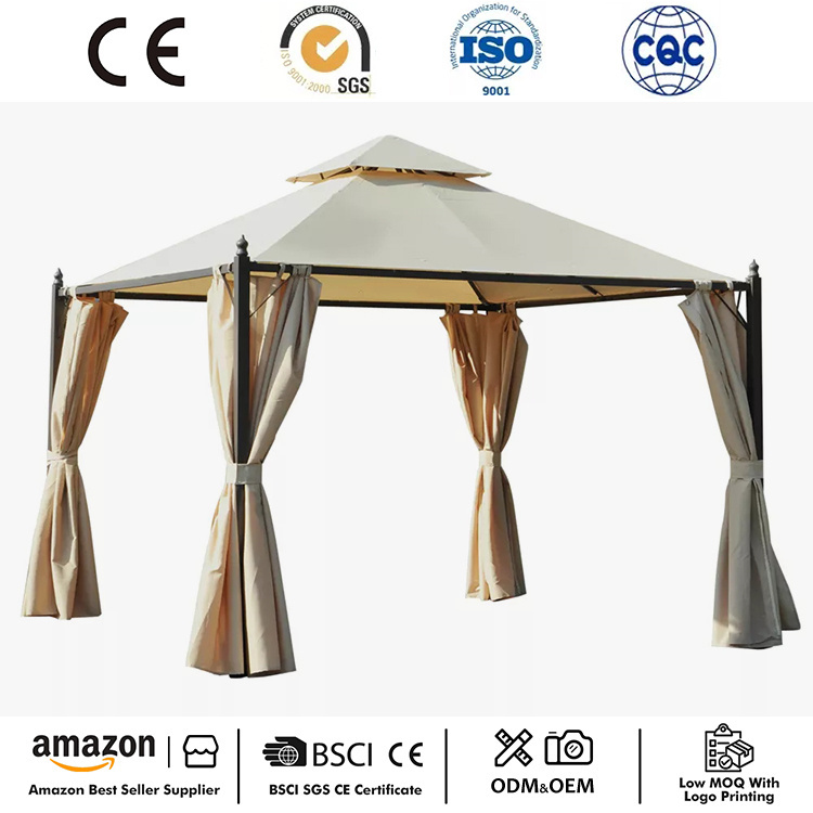 10 'x 10' metalezko patioaren gazebo