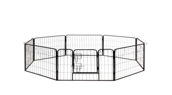 8 Panel Metalezko Hesia Txakurra Hesia Muntatzeko Argibideak