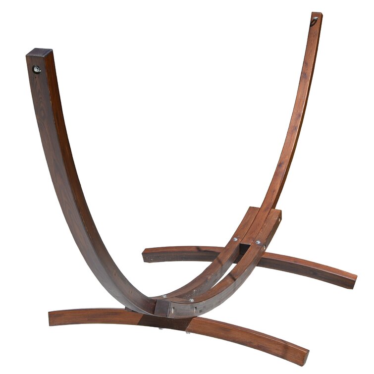 Wood Arc Hammock Stand Instalazio Gida