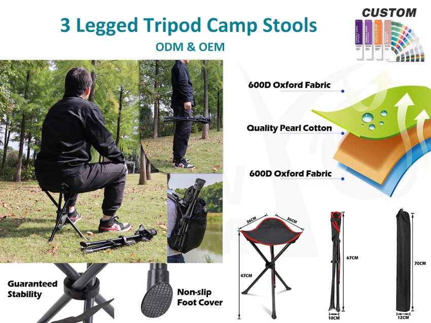 Camping tripode taburete tolesgarri baten bila al zaude?