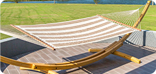 Hammocks etxeko dekorazioa apaintzeko
