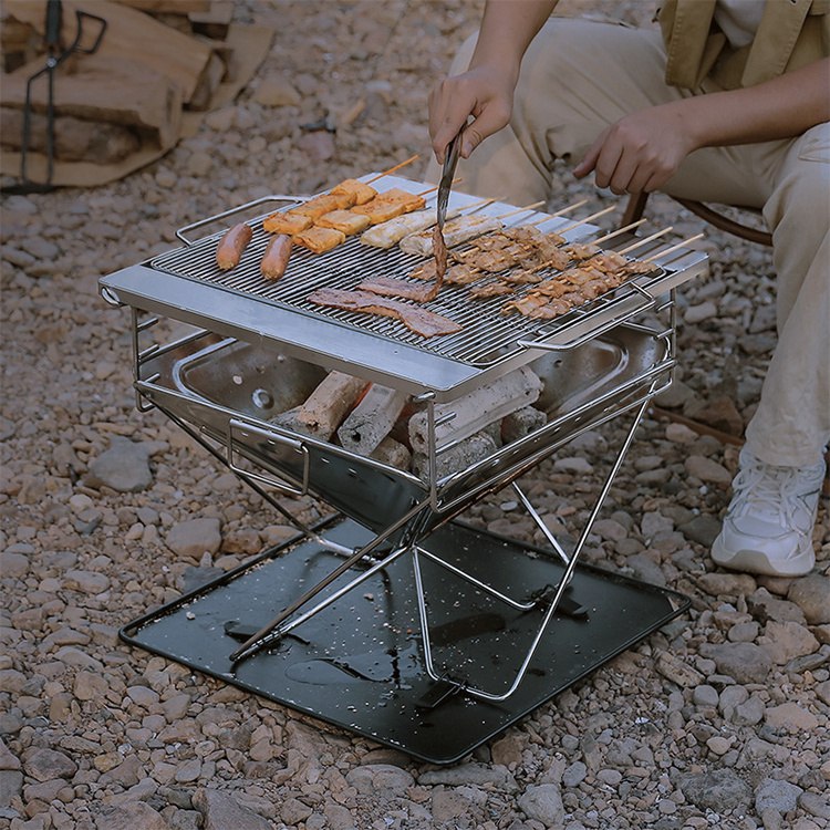 Egur-ikatza BBQ parrilla