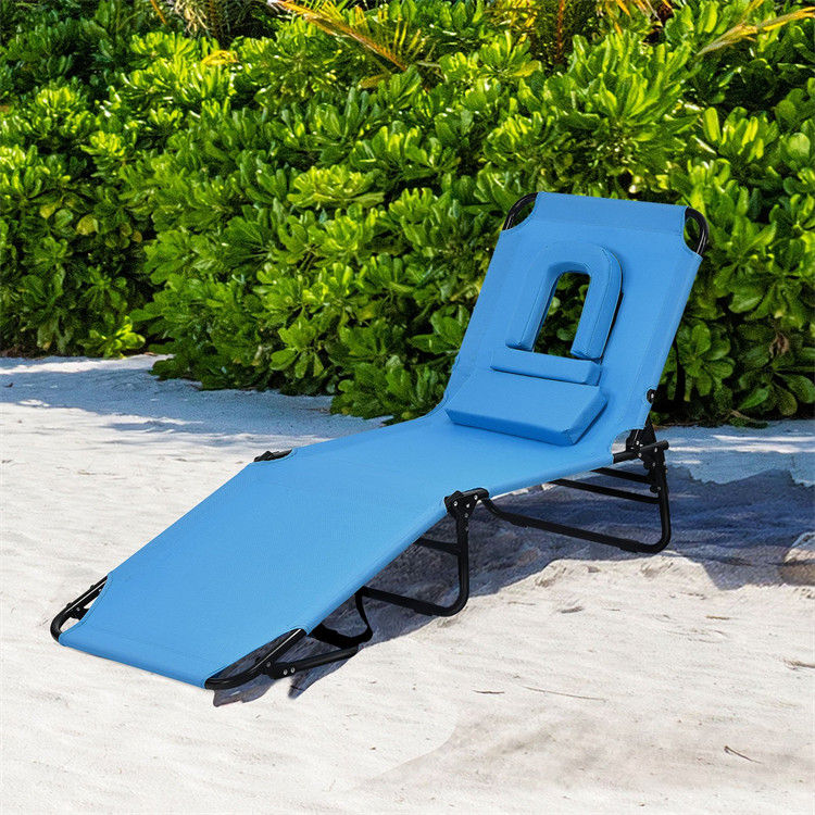 Kanpoko Hondartzako Chaise Egongela Tolesgarria
