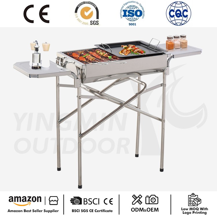 BBQ Egur-ikatza Parrilla eramangarria
