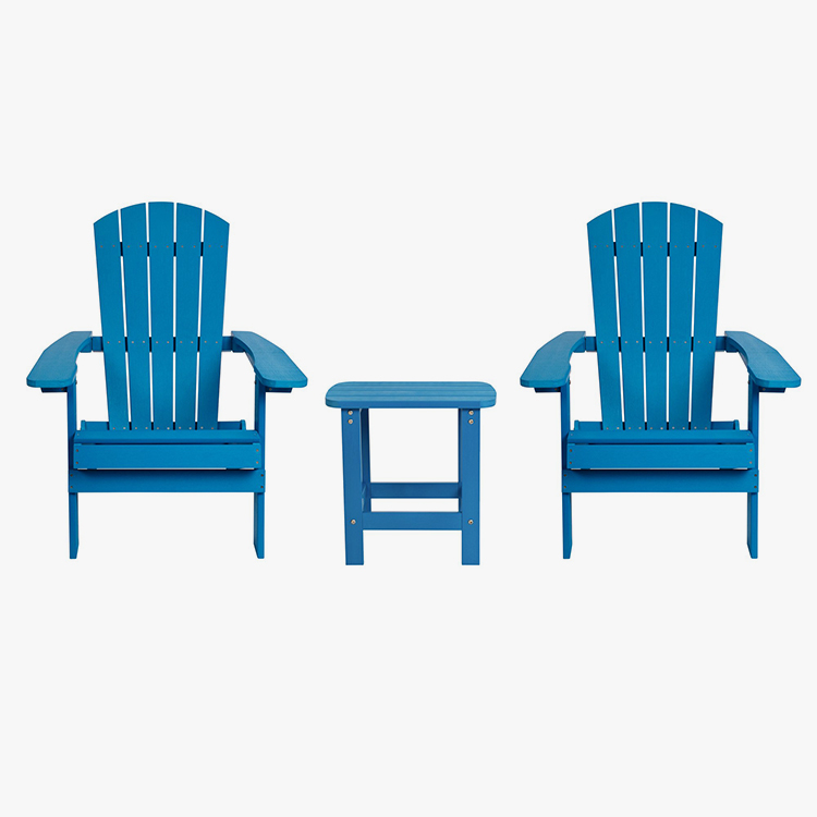 3 pieza Adirondack aulki multzoa
