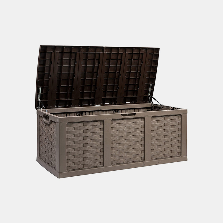 153 litro marroia rattan plastikozko kutxa